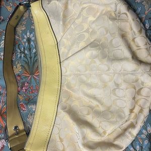 Yellow coach purse